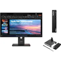 Lenovo ThinkCentre M75q G5 A5 16 512 + ThinkVision T27QD-40 27 QHD Docking AMD Ryzen 5 PRO 8500GE-processor 3,40 GHz tot 5,00 GHz, Windows 11 Pro 64, 512 GB SSD TLC Opal - M75QBUNDLE3EUB