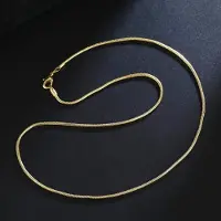 MaxPower (Goud -65cm) S925 Sterling Zilver 16/18/20/22/24/26/28/30 Inch 2mm 18K Gouden Slangenketting voor Vrouwen