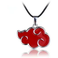MaxPower (1) Naruto Akatsuki Red Cloud Fashion Hanger Legering Ketting Anime Cosplay Prop Uchiha Itachi voor