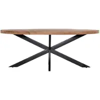 Giga Meubel Eettafel Mansour Ovaal Mangohout 160cm