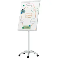 Nobo Premium Plus Mobiele Stalen Flipover - Magnetisch Whiteboard - 70 x 100cm - Wit