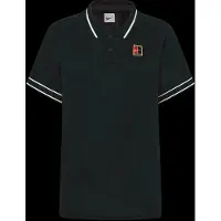 Nike Tennispolo voor heren NikeCourt Heritage - Zwart- Heren, Zwart