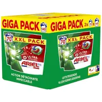 Ariel 2x 4in1 Wasmiddel Pods Ultra Vlekverwijderaar 70 Stuks