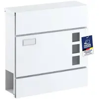 Basi 2170-0904 BK 380M Brievenbus Staal Wit