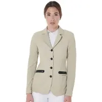 Equestro SS26 Wedstrijdjasje Perforated Dames Tan S