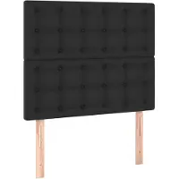 vidaXL Hoofdbord zwart 80x5x118/128 cm kunstleer