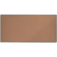 Nobo Premium Plus Kurk Mededelingenbord Wandmontage 240 (B) x 1,45 (D) x 120 (H) cm Aluminium Bruin