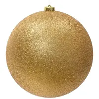 Décoris Kerstbal | | Ø 14 cm (Glitter, Goud)