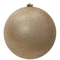 Décoris Kerstbal | | Ø 25 cm (Glitter, Parel)