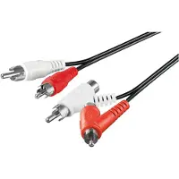 Goobay Tulp kabel | 2x tulp naar 2x tulp | Extra poorten | | 1.5 meter