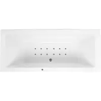 Lambini Designs Cube bubbelbad 170x75cm elektronisch 12 aerojets RVS