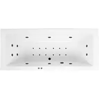 Lambini Designs Cube bubbelbad 170x75cm elektronisch 6+4+2 hydrojets en 12 aerojets zwart