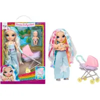 Rainbow High Jr. High Bestie Babysitters – Amaya Raine, modepop van 23 cm