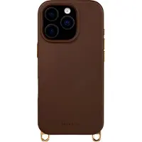 Selencia Rivièra MagSafe Backcover met afneembare haakjes voor de Apple iPhone 16 Pro Max - Choco Brown