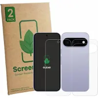 ScreenLeaf 2 Stuks Screenprotector voor Google Pixel 11 (Voor+Achter) - Hoogwaardige Beschermfolie transparant