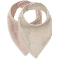 Jollein Slab Bandana Silk Rose/Sand (2pack)