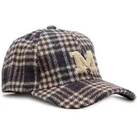 Manfield Donkerblauwe geruite M pet | Maat adult