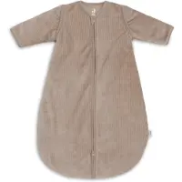 Jollein Slaapzak met afritsbare mouw Rond 70cm Rib Milky Coffee
