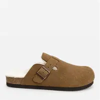 CPH Comfort suède gevoerde bio klompen - Camel