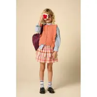 Sissy-Boy Oranje geruite rok | Maat: 110-116
