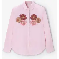 Sissy-Boy Lichtroze poplin blouse met embroidery | Maat: XL