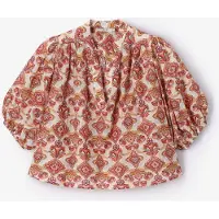 Sissy-Boy Witte blouse met bloemenprint | Maat: L