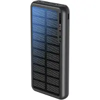 Boompods Obi 10.000 mAh zonne-energie powerbank - Zwart