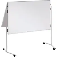 Franken Premiumline Vouwbaar whiteboard Vrijstaand Niet-magnetisch Melamine Dubbel 120 (W) x 150 cm (H)