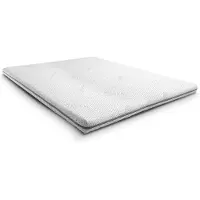 Sleezzze Kaltschuim toplaag, ondersteunende premium toplaag, 140 x 200 cm, H3, hoogte 8 cm, hardheid H3, met antibacteriële hoes