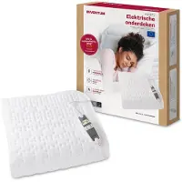 Inventum HN197V elektrische onderdeken 160x80 cm - 1 persoons - Warmtedeken - 9 warmtestanden - Aparte voetzone - Anti-allergie - Antibacterieel - Turbostand - Fleece - Wit