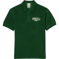 Lacoste Herenpolo van Roland-Garros met borduursel, van badstof (Groen)