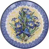 Bunzlau Castle Gebaksbord Van Gogh Museum Irises Unikat 16 cm