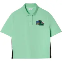 Lacoste Dames/Dames Gestreept Poloshirt (Groen)