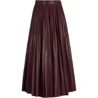 BOSS Veplika midi-rok met plooien van imitatieleer voor dames (Rood)