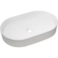 Comad Beyond waskom met ribbel 56x36cm wit