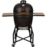 Grizzly Grills Large Lite - kamado - Ø47cm - zwart - incl kolenmand en regenhoes