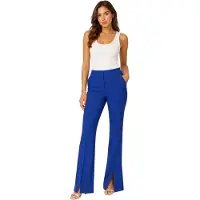 OFF-WHITE Off White Slanke broek met hoge taille voor dames (Blauw)