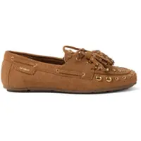 Lazamani Mocassins Dames Cognac Suède | Maat 40