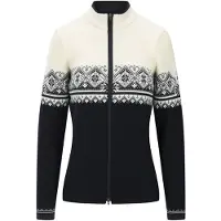Dale of Norway - Jassen - Moritz W Jacket Black Offwhite Dark charcoal voor Dames van Wol - Maat S - Zwart