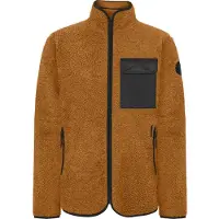 Didriksons Fleece jas 'Peter' mosterd / zwart