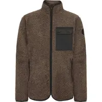 Didriksons Fleece jas 'PETER' donkerbruin