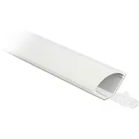 DeLOCK Kunststof kabelgoot voor hoekmontage met zelfklevende plakstrip - 100 x 5,6 cm / wit
