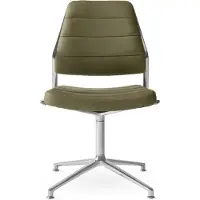Vipp 454 Draaistoel - Bureaustoelen Leer Bosco Leather - 45431G01
