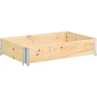 vidaXL Plantenbak verhoogd 50x100 cm massief grenenhout