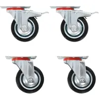 vidaXL , 24 stuks zwenkwielen, 75 mm