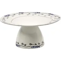 Serax Midnight Flowers Cake Stand Small 20 Cm - Taartschalen Beenderporselein Milk - B9225145-307