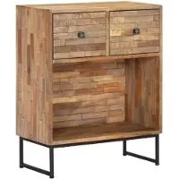 vidaXL Dressoir 60x30x75 cm gerecycled teakhout