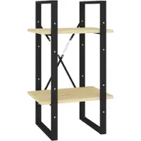 vidaXL Boekenkast met 2 schappen 40x30x70 cm massief grenenhout