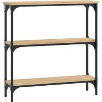 vidaXL Consoletafel Sonoma Eiken 75x22,5x75 cm Bewerkt Hout
