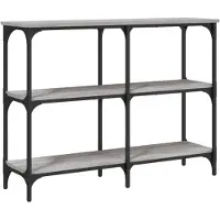 vidaXL - Wandtafel - 100x29x75 - cm - bewerkt - hout - grijs - sonoma - eikenkleurig